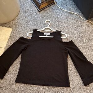 Kontrol Black Cold Shoulder Top